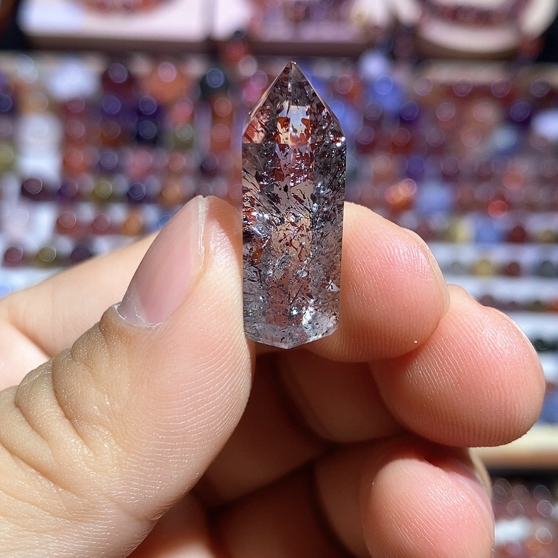 水晶超七吊坠未镶嵌