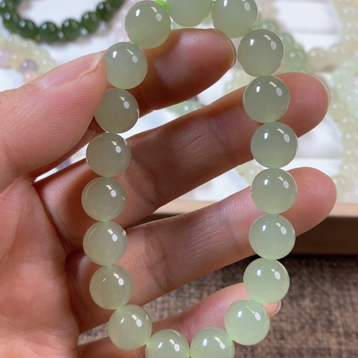 和田玉手串未镶嵌若*