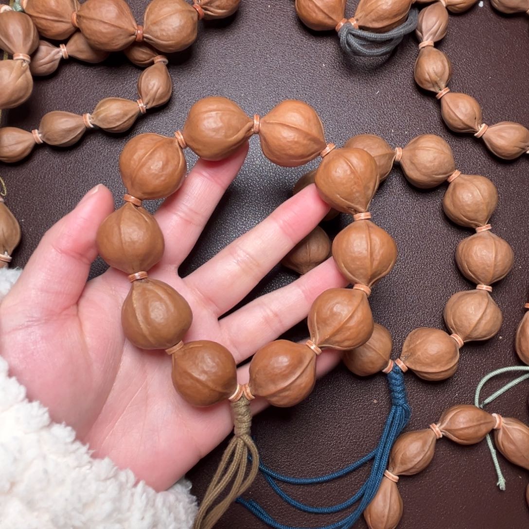 @***n橄榄核手串/手链2225梅林铁三花橄榄核