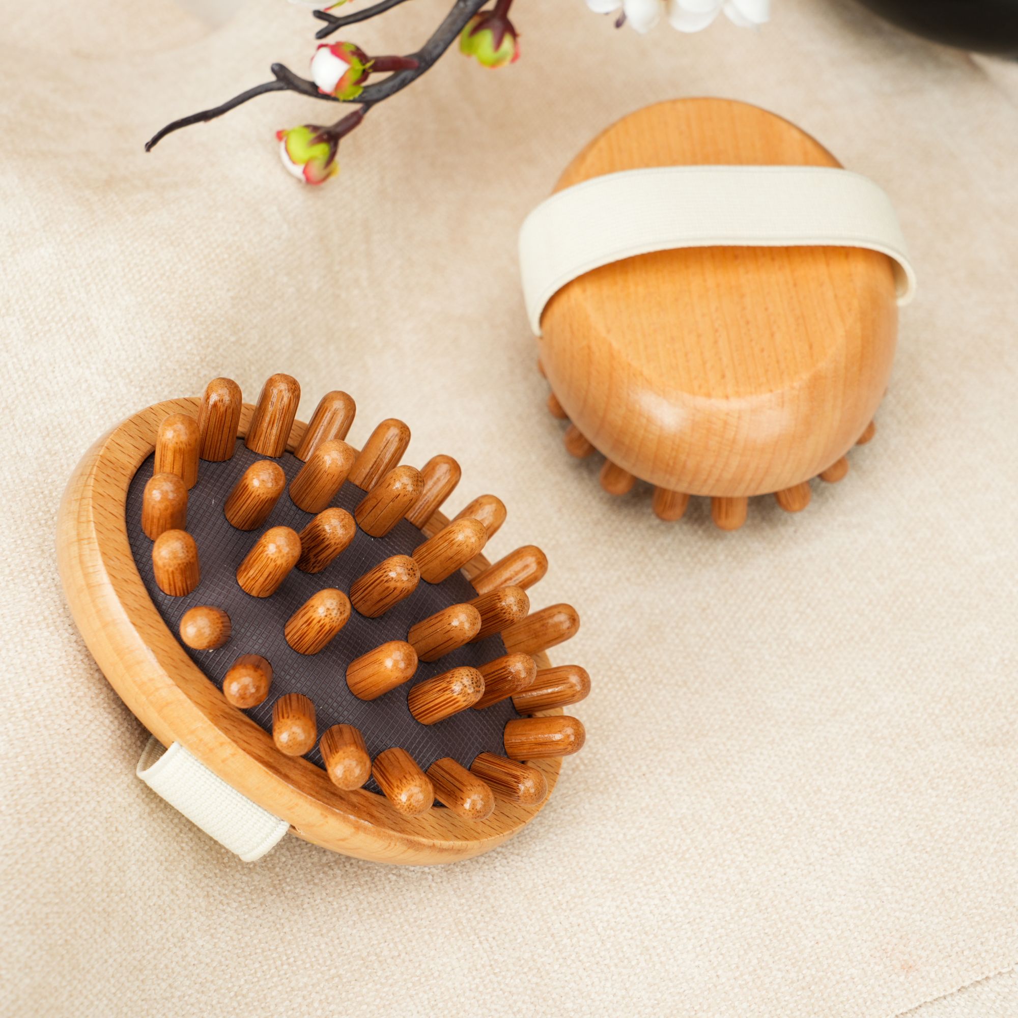 洗澡气囊梳｜榉木｜檀锦阁梳礼｜规格约10.7*7.6*4.6｜A250326-5