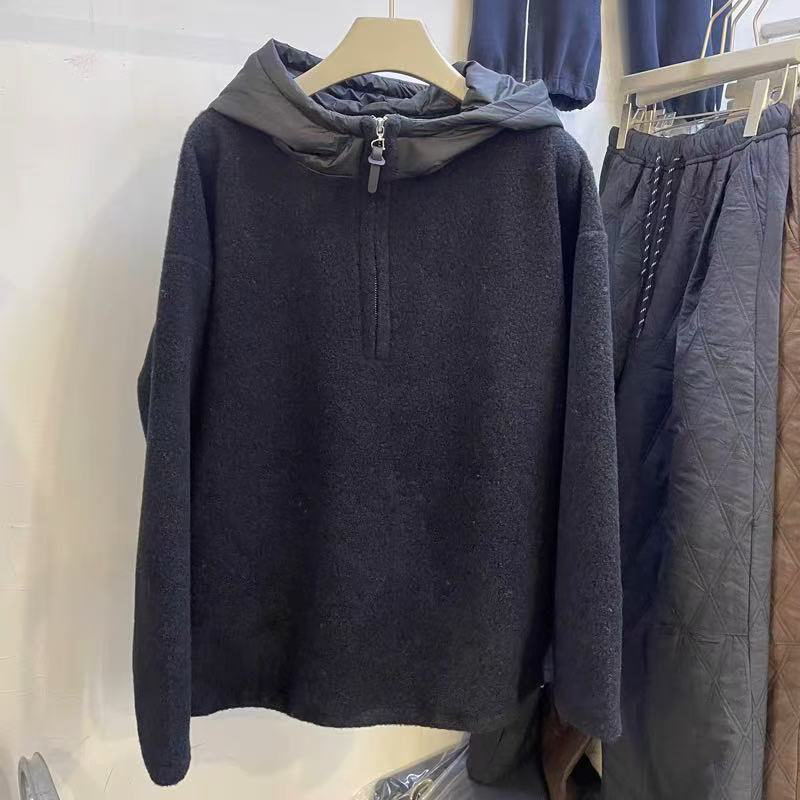 【欧洲站】加厚羊毛阔版连帽卫衣
