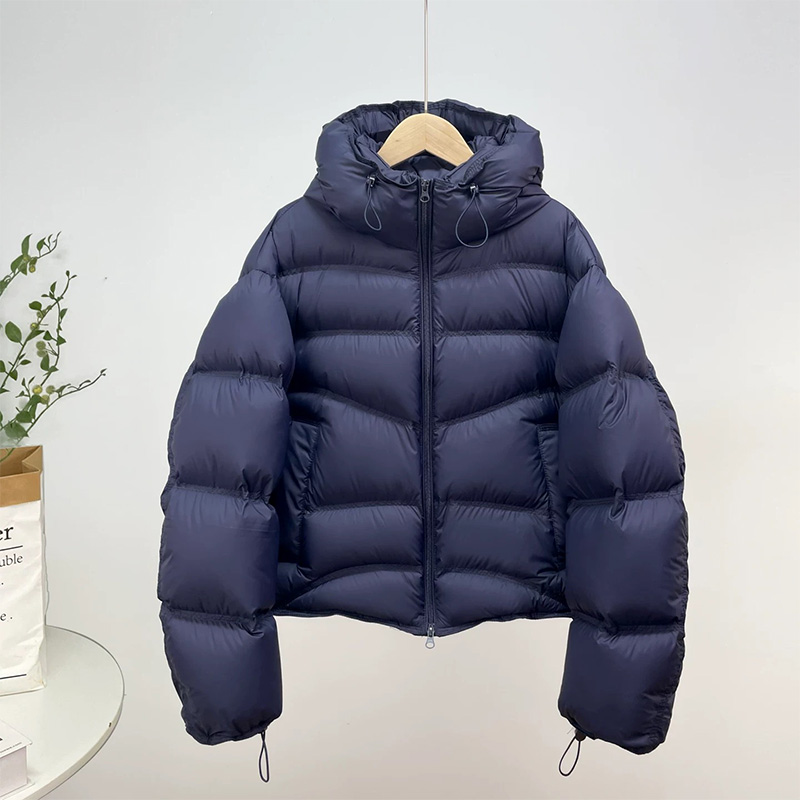 高端短款羽绒服女冬季泡芙新款时尚极简小个子90白鸭绒加厚面包服