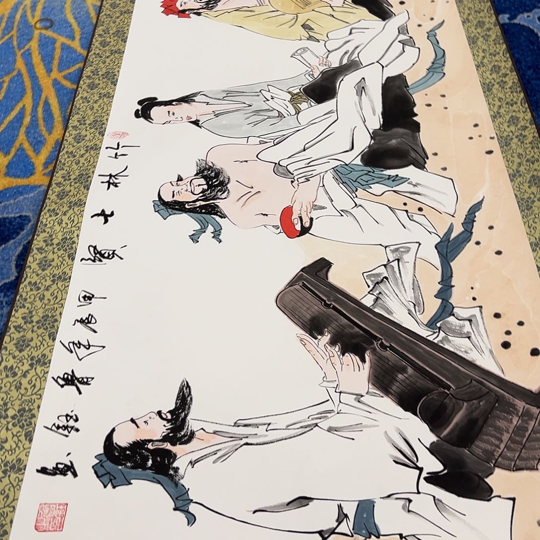 国画鲁钰展览原作