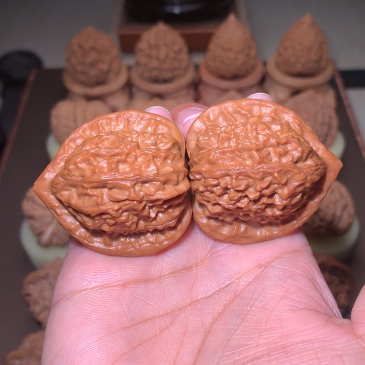 核桃文玩核桃把件野生公子帽