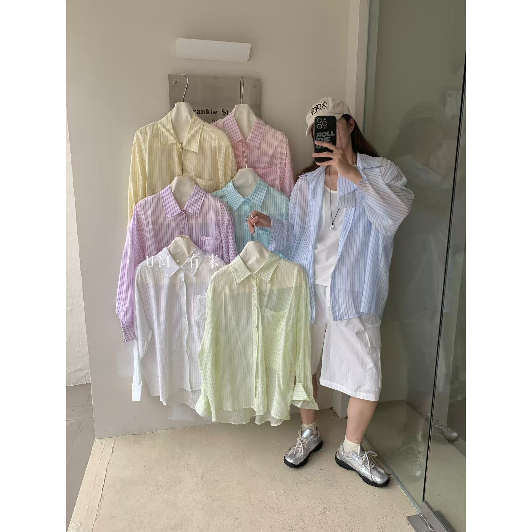 叨叨推荐款 UM#69372#条纹衬衣   FL