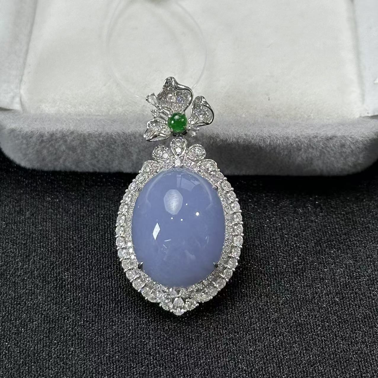 【睿泽鉴宝】18K翡翠吊坠  FZB0118-723