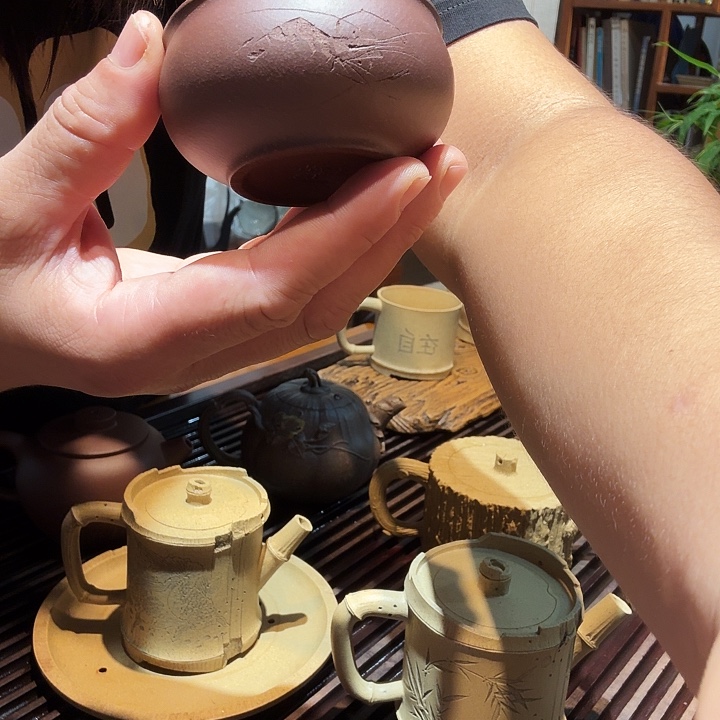 茶壶紫砂紫泥客杯