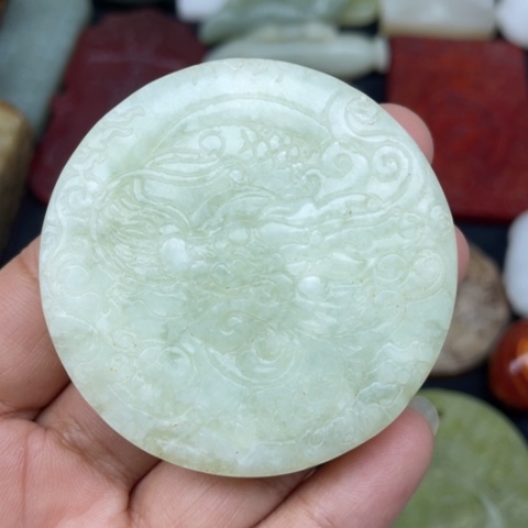 和田玉未镶嵌颈饰114