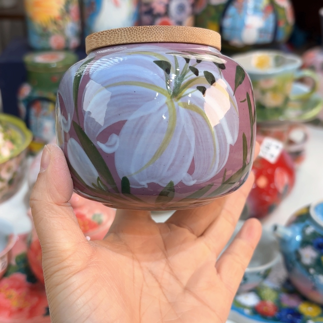 景德镇手绘高温釉下彩陶瓷茶具