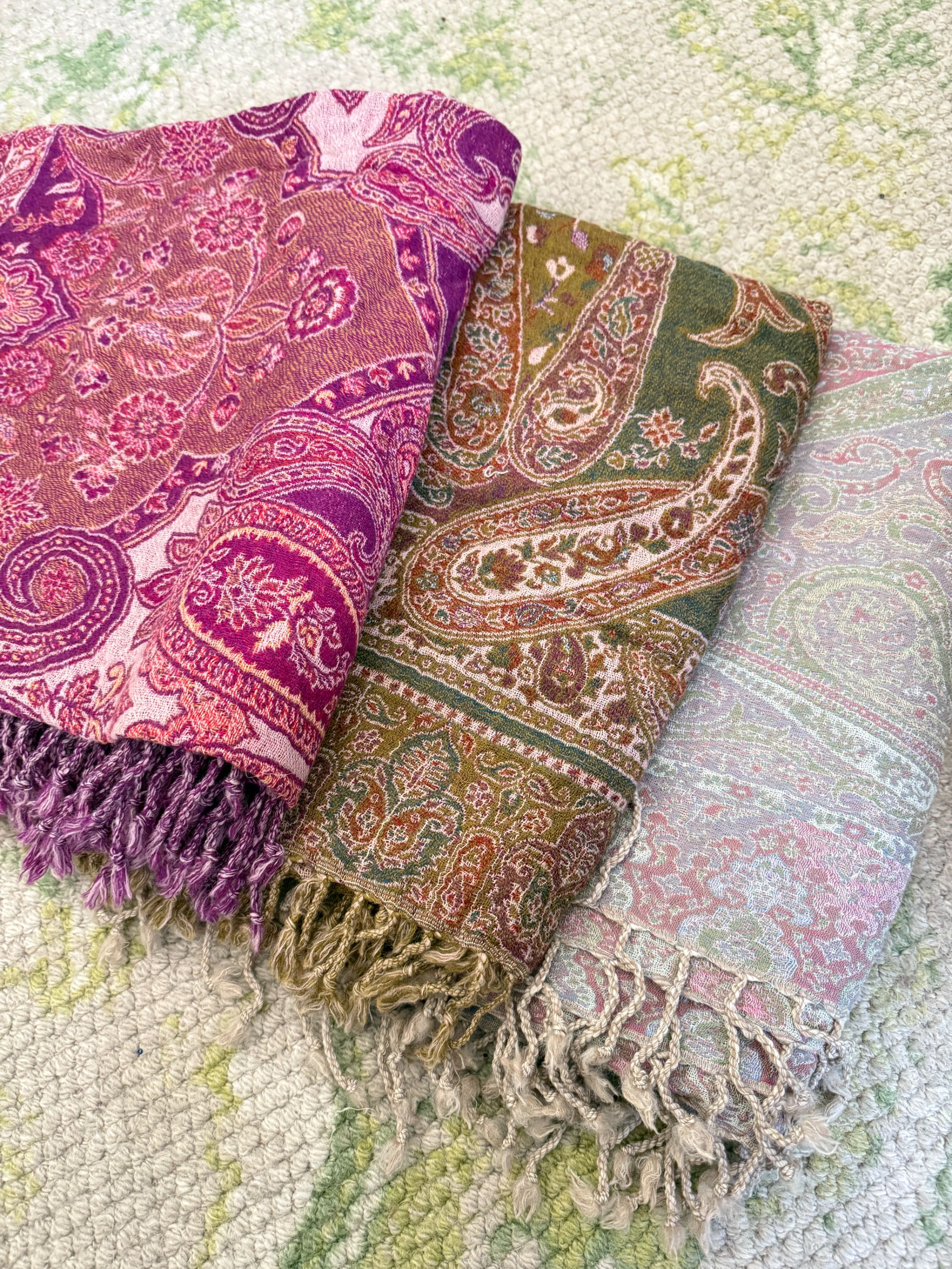 （no退no换）克什米尔孤品方毯披肩直播间下单