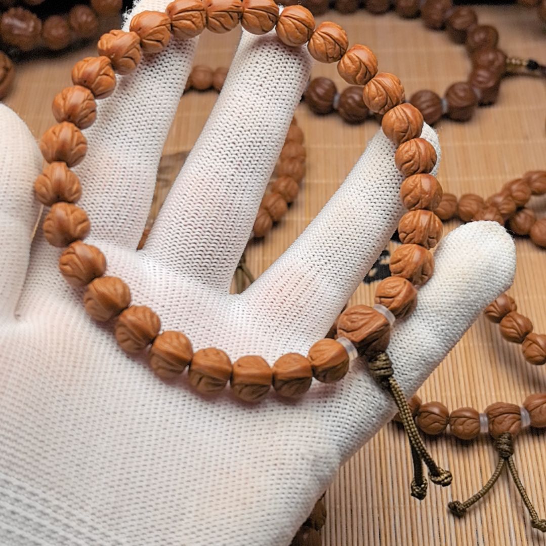 桃核吊坠精品小龙纹手持