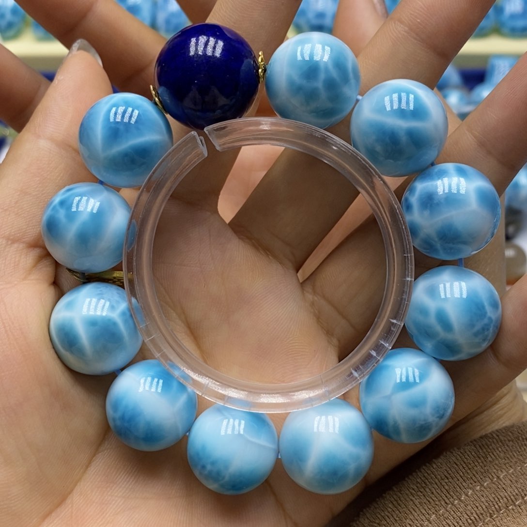 针钠钙石（海纹石）手链未镶嵌