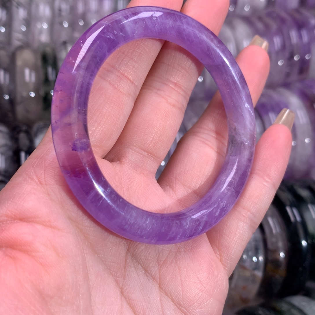 水晶手镯未镶嵌手镯123-53