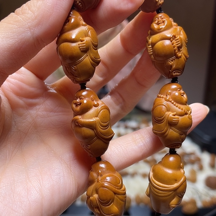 橄榄核手串/手链小金条