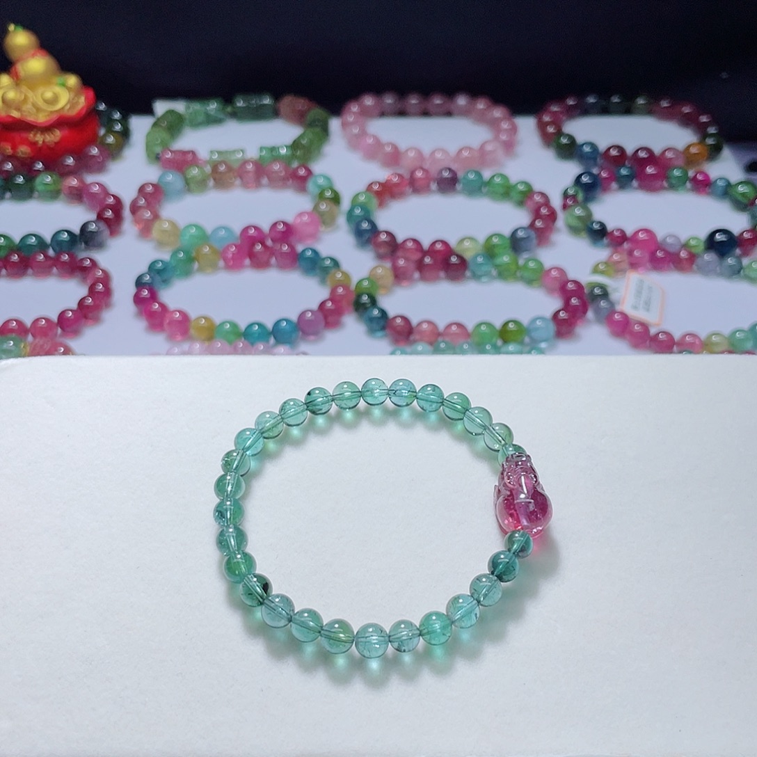 手链未镶嵌碧玺6mm左右