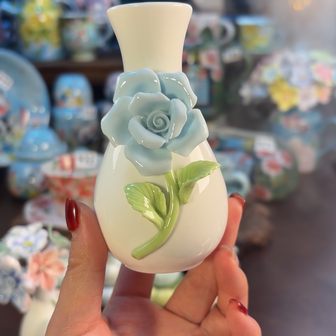 景德镇手绘高温釉下彩陶瓷茶具