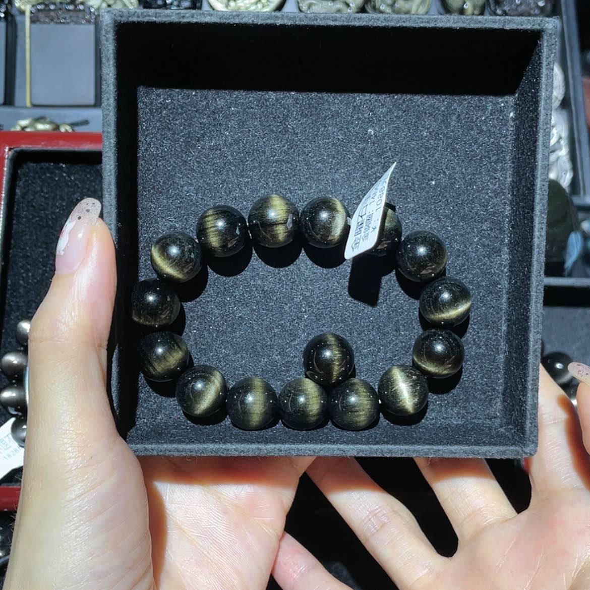 【闪购商品】未镶嵌黑曜岩手链华****?