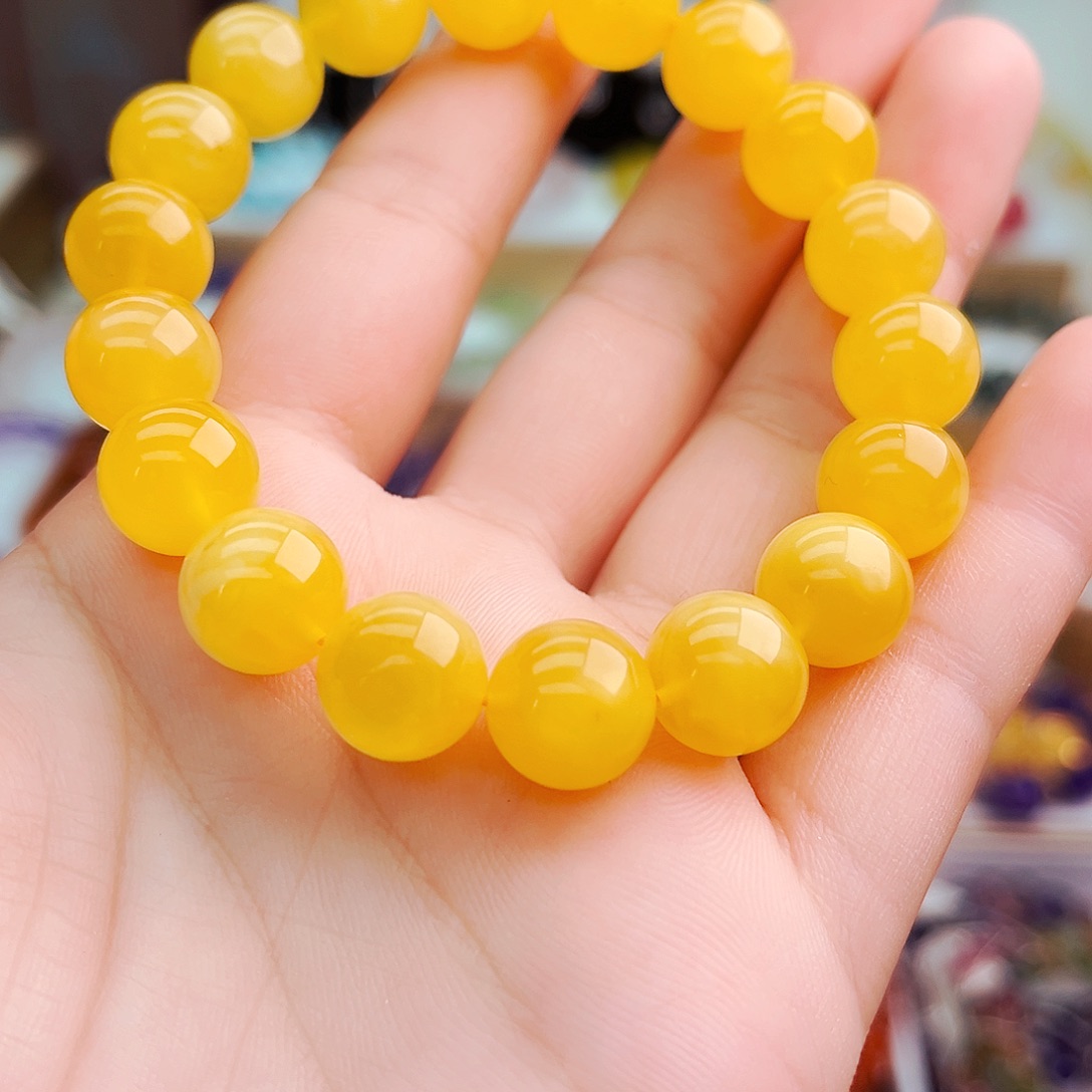 未镶嵌琥珀珠宝奇石手串