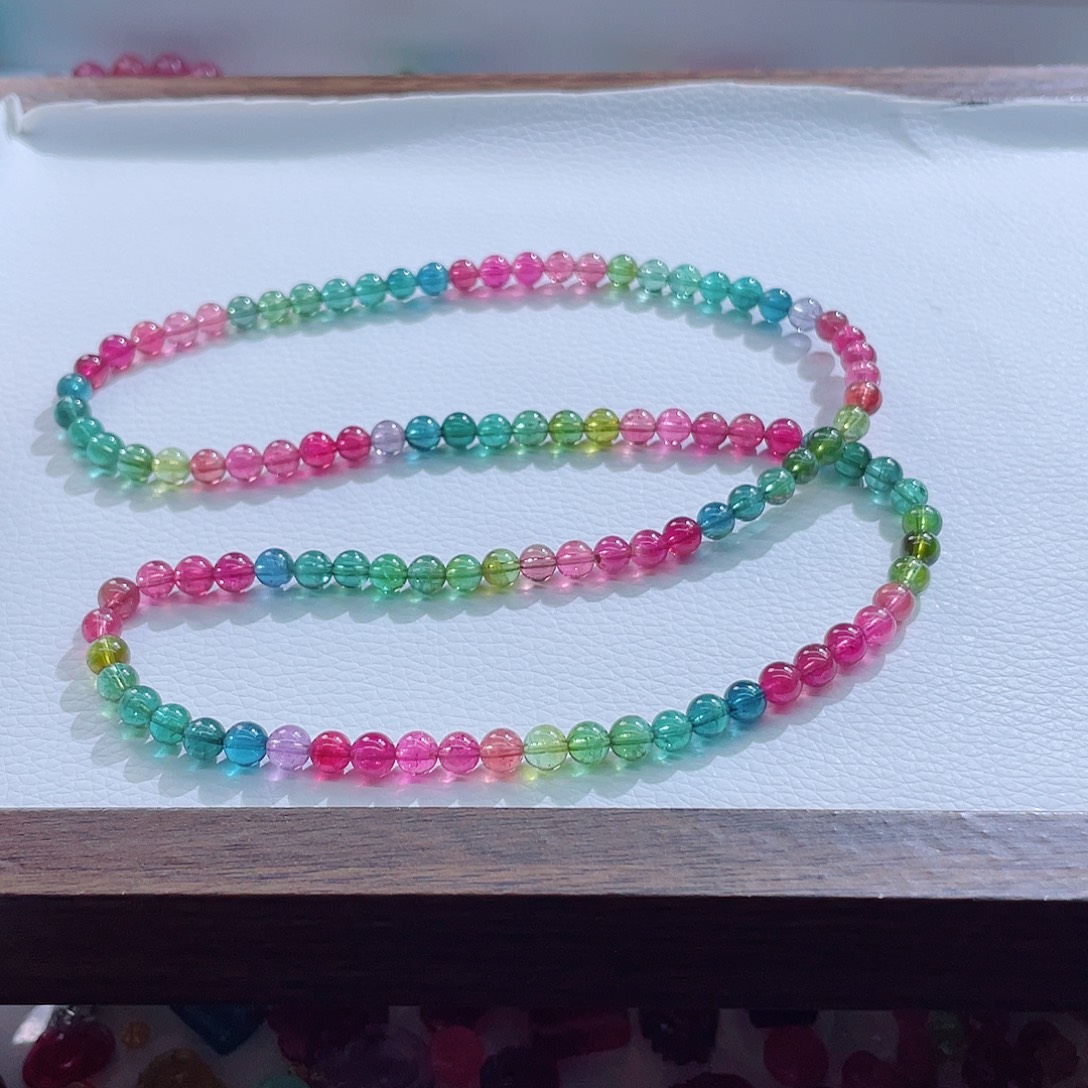 碧玺手链未镶嵌6mm左右