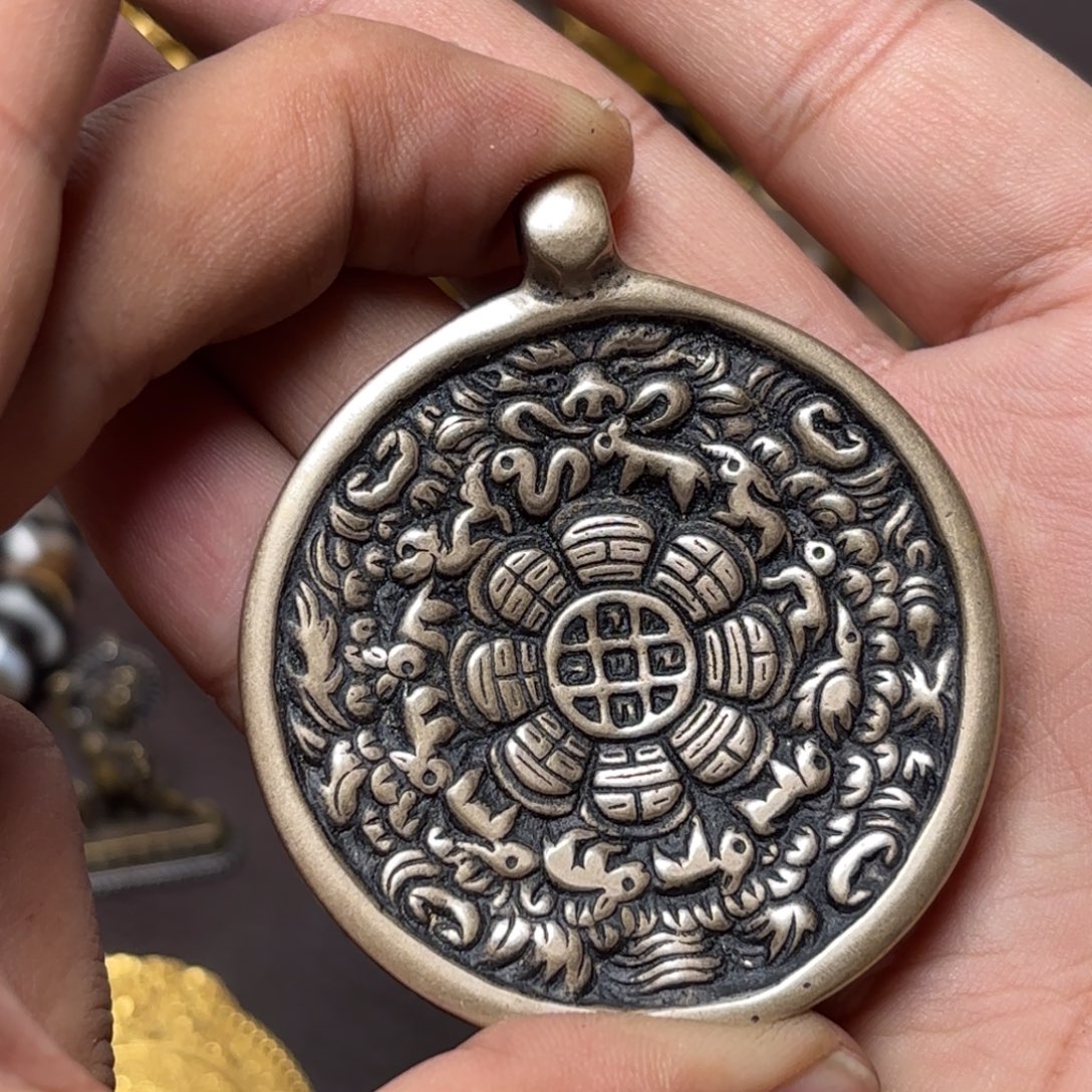 长***弓铜星月菩提挂件菩提