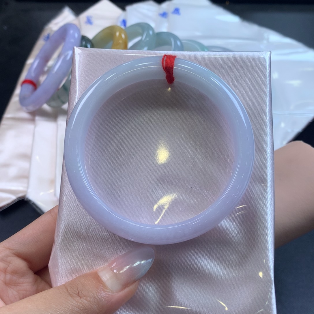 翡翠未镶嵌手镯59圈口