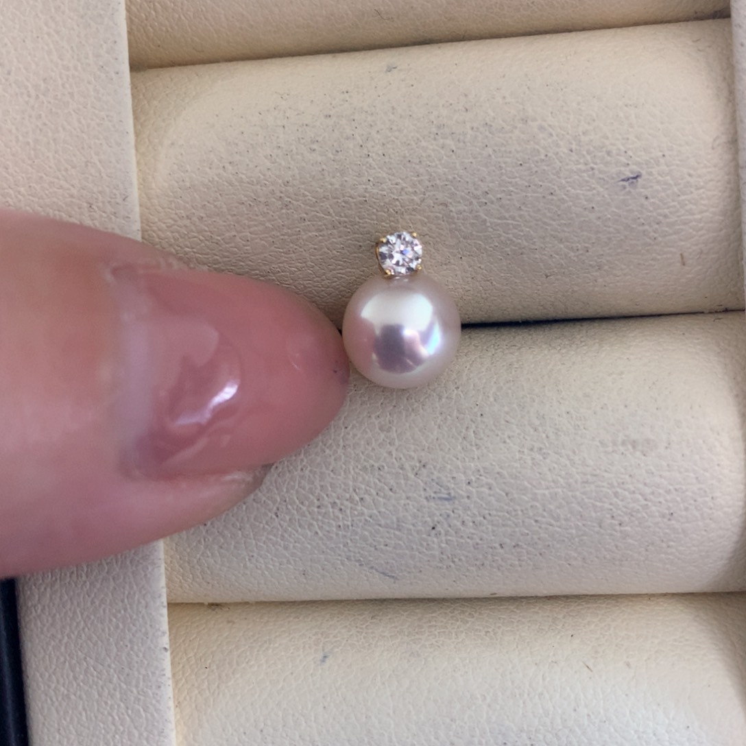 海水珍珠颈饰18K金镶嵌