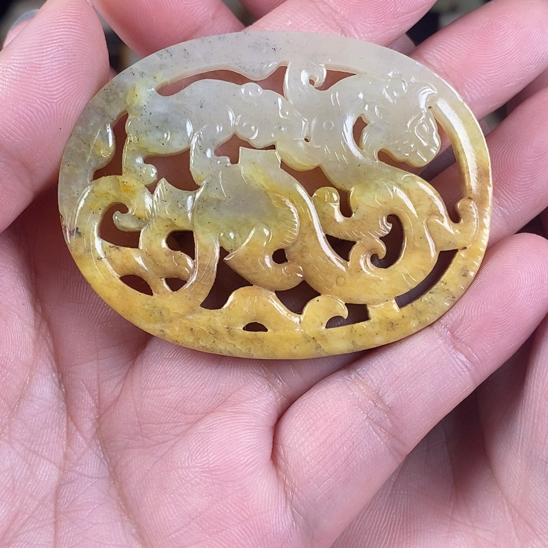 和田玉未镶嵌挂件