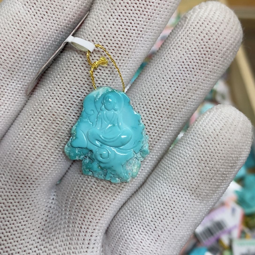 绿松石珠宝奇石未镶嵌