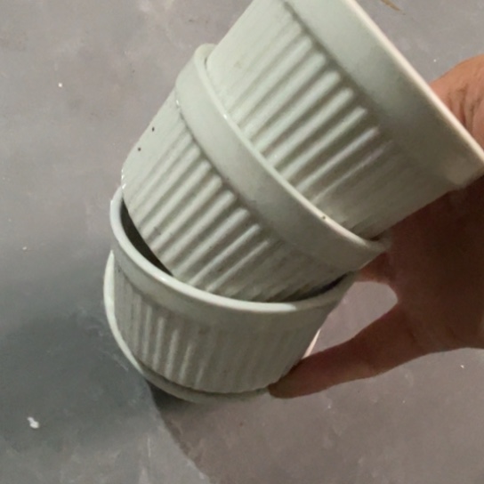 瓷片陶瓷9厘米4个高岭土