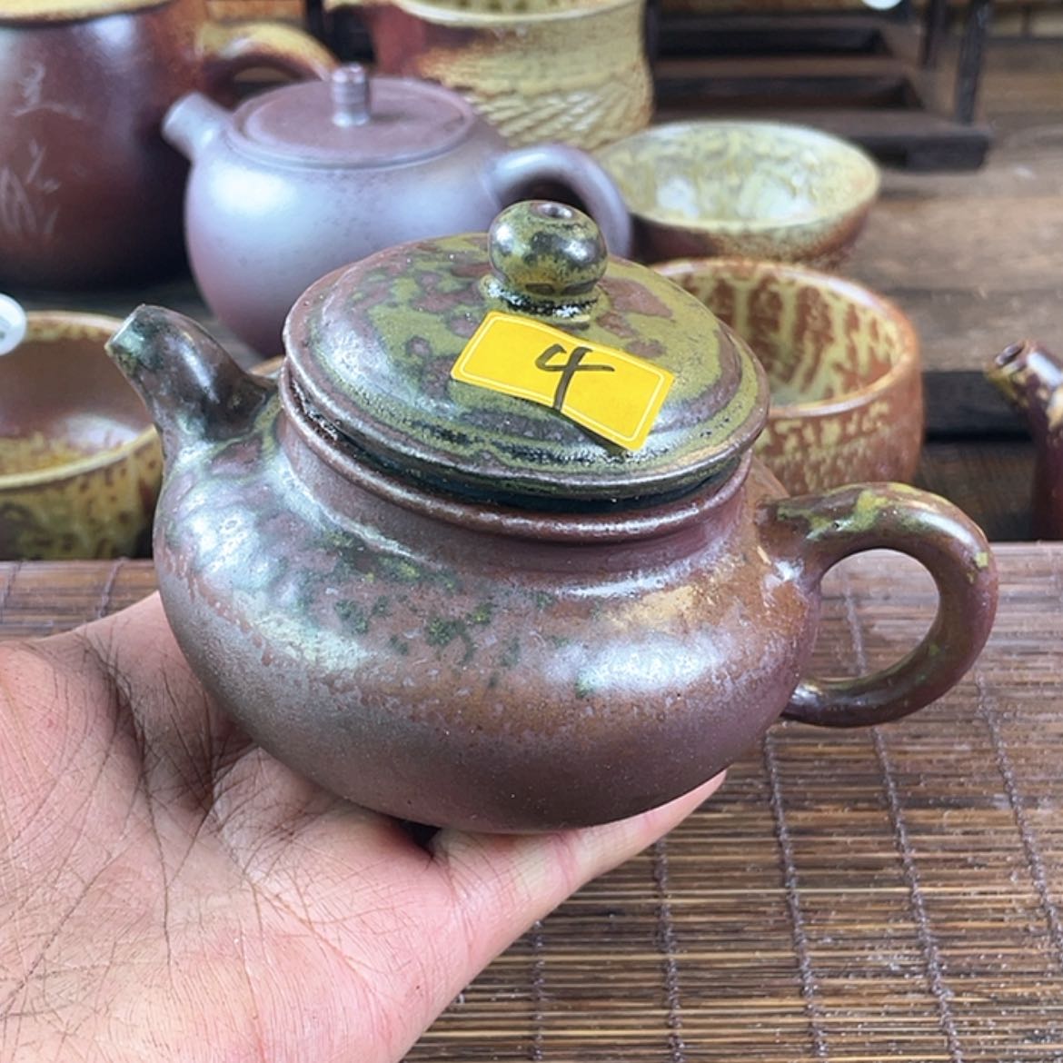 【闪购商品】梦**秋柴烧茶壶200毫升左右瑕福利福利