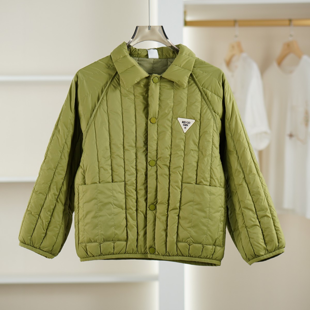 麦迪尚品 一路童行【植】3112921韩版轻薄儿童羽绒服冬季专柜撤柜