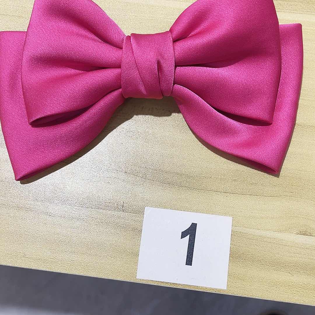 皮质铁合金蝴蝶结发夹