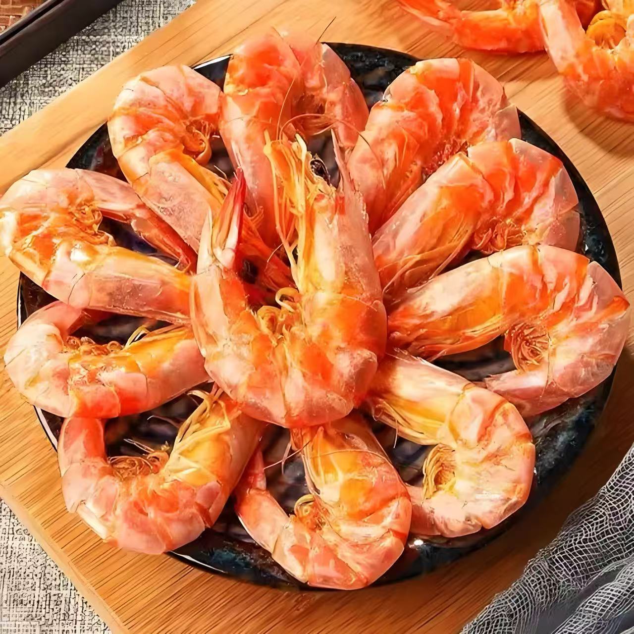 [到手6罐]开袋即食烤大虾低脂孕妇海鲜零食虾干海味休闲食品干虾