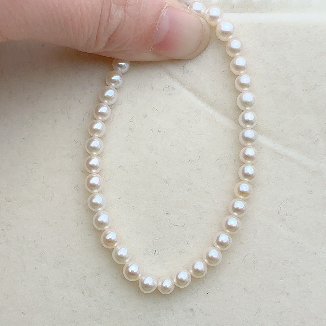 淡水珍珠手绳银S925镶嵌定制