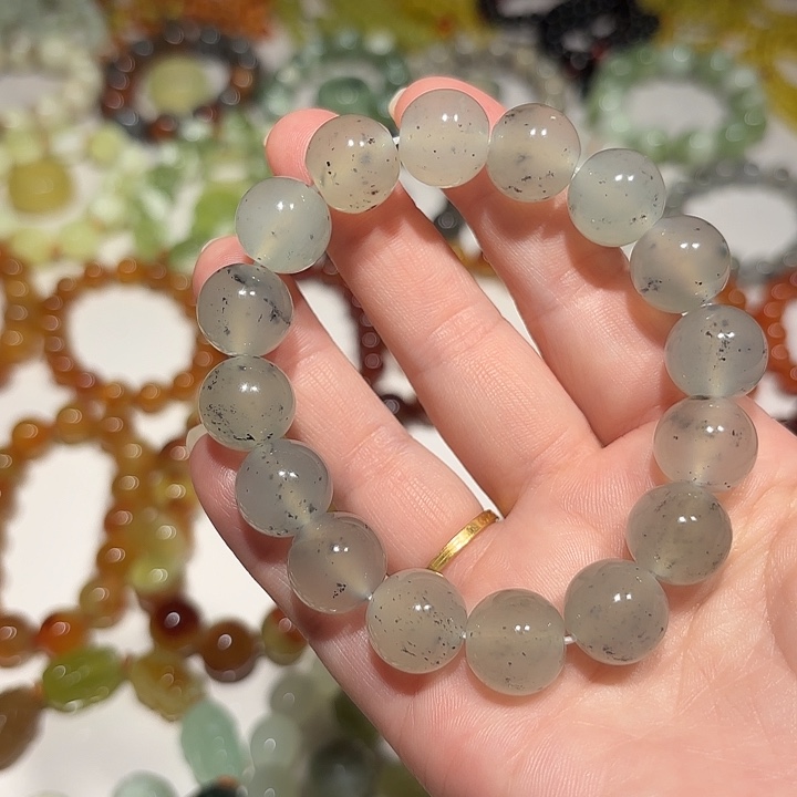 未镶嵌蛇纹石玉手串