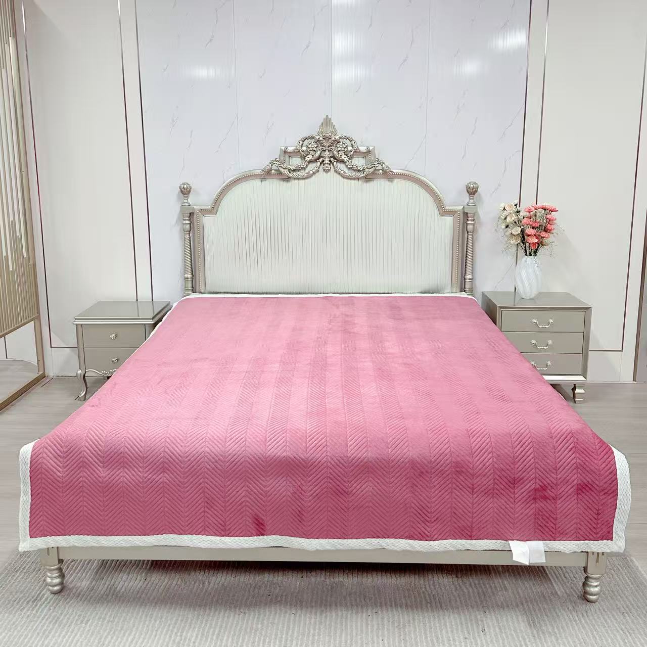 【海洋专属】宝宝绒床盖（粉）