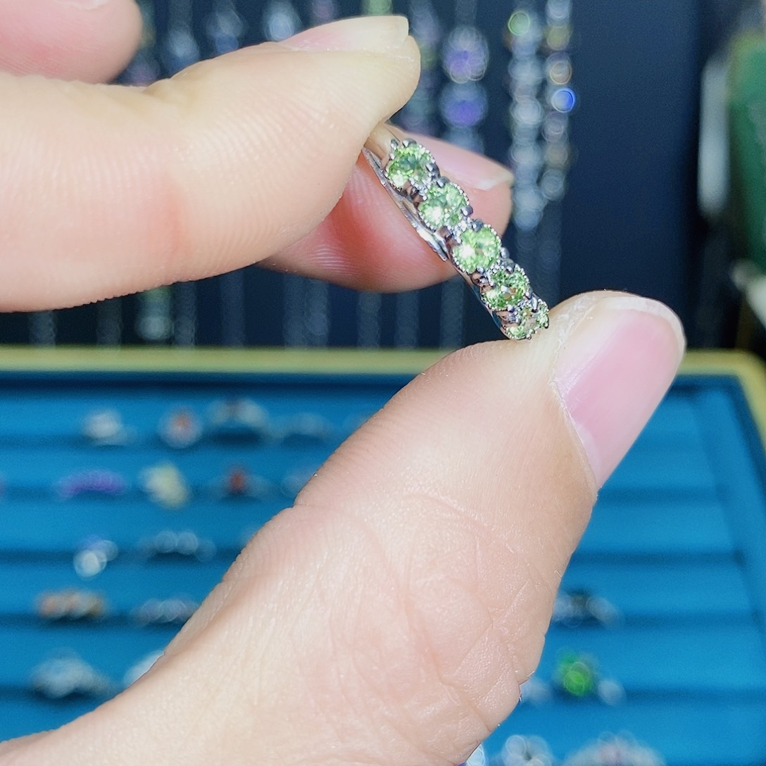 紫晶珠宝半成品银S925镶嵌