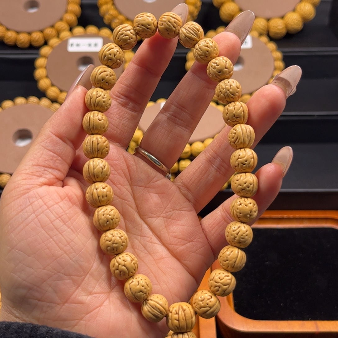 贰***兄手串桃核川上出品野生手持