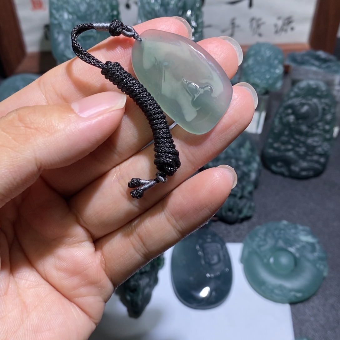 未镶嵌定制翡翠随形悟道