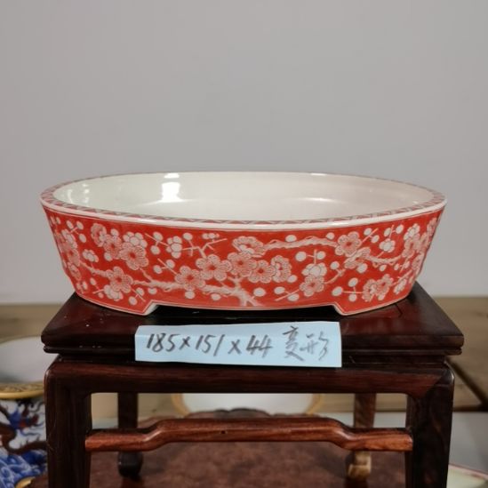 陶大德堂手工手绘釉盆
