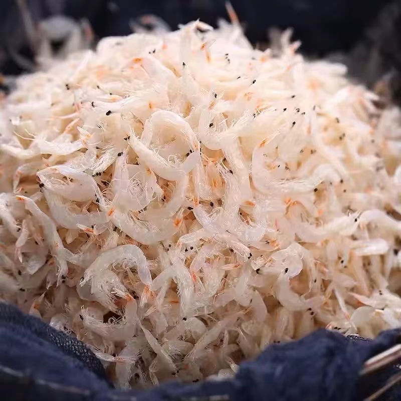 新鲜生晒咸虾皮美味即食海鲜干货5