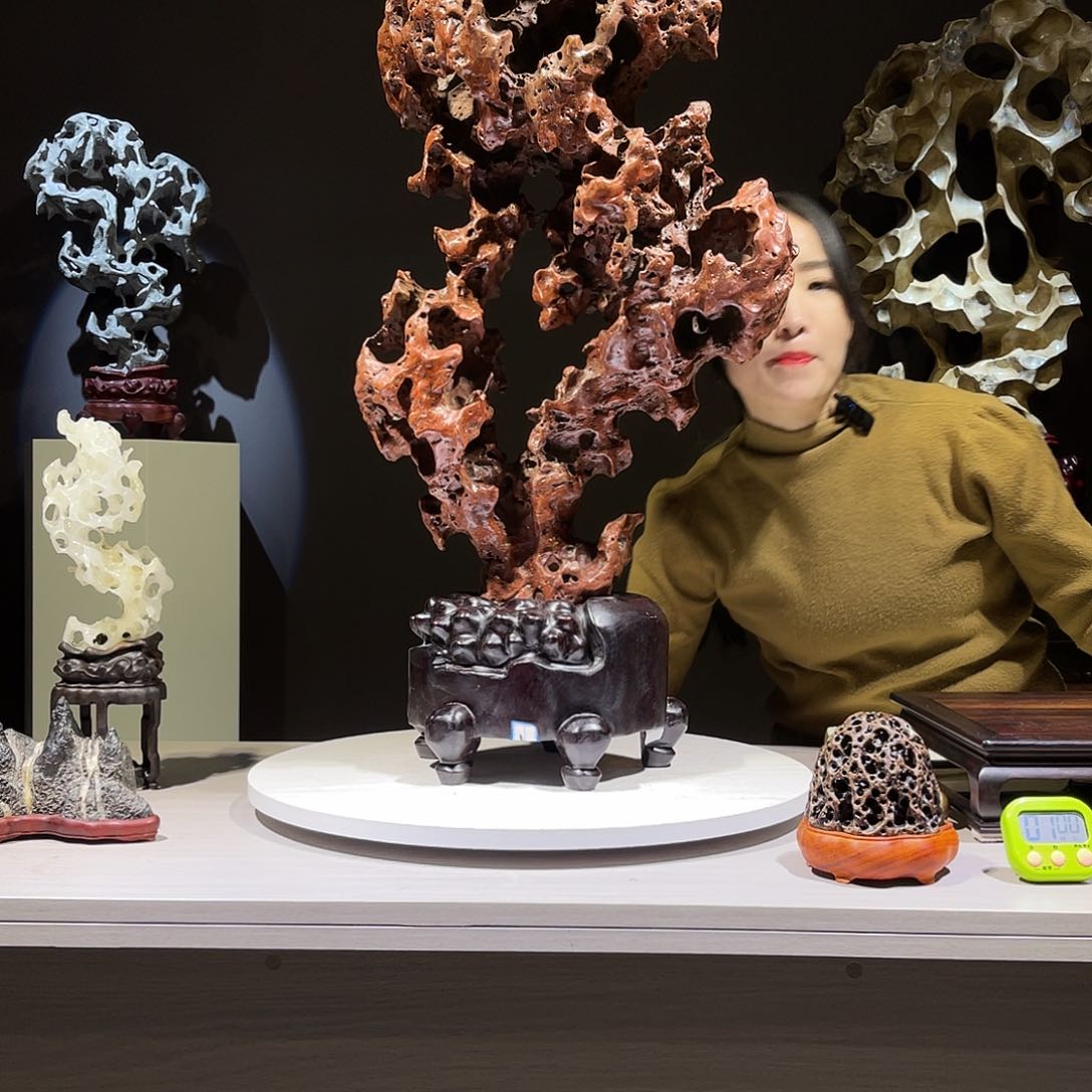 一**休太湖石，太湖石摆件