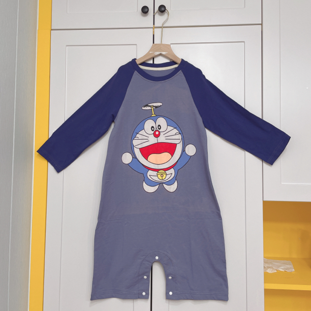 6416【哆啦A梦】男童长袖纯棉家居服睡裙防踢护肚睡衣