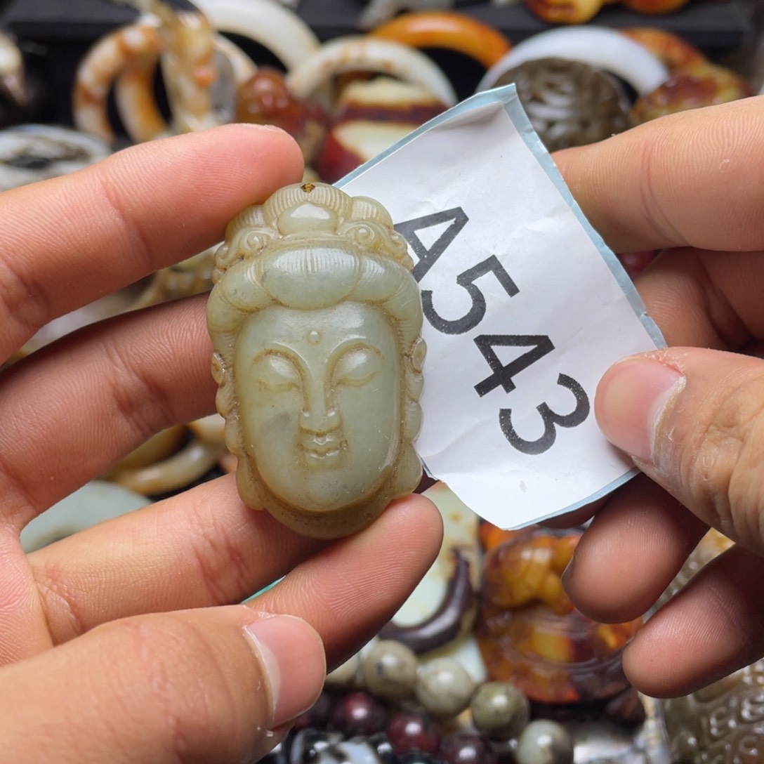 和田玉（糖玉）挂件未镶嵌