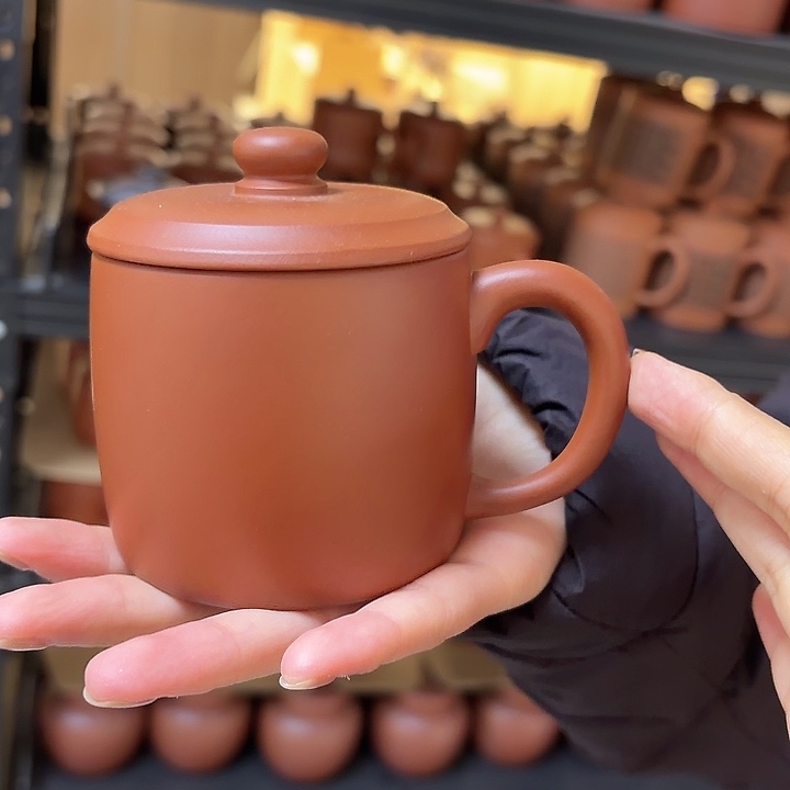紫砂茶壶宜兴原矿朱泥200