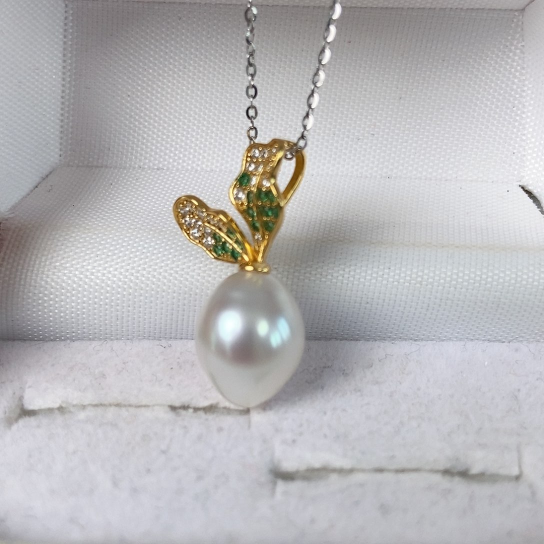 海水珍珠戒指银S925镶嵌