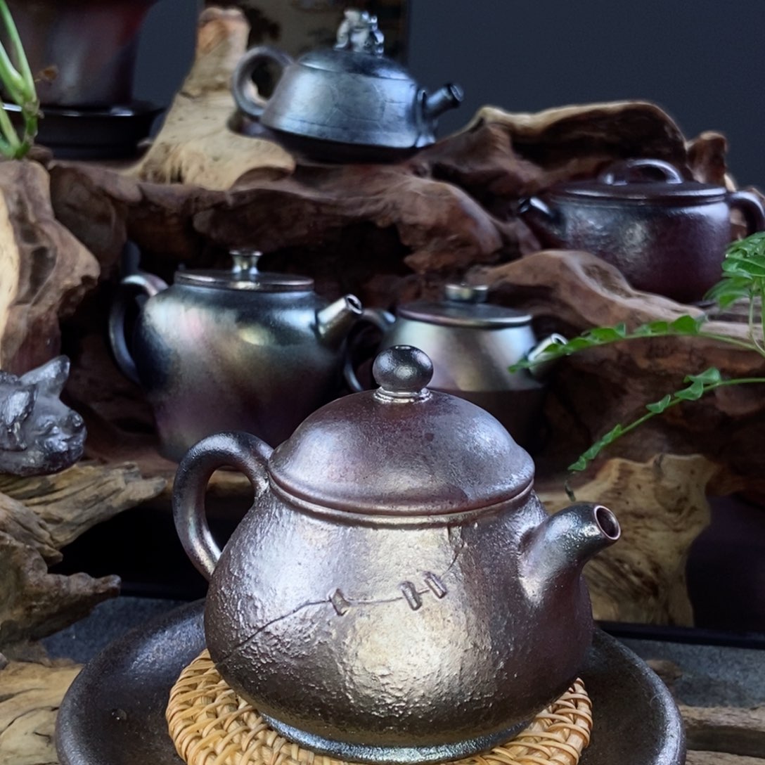 建水紫陶柴烧茶具
