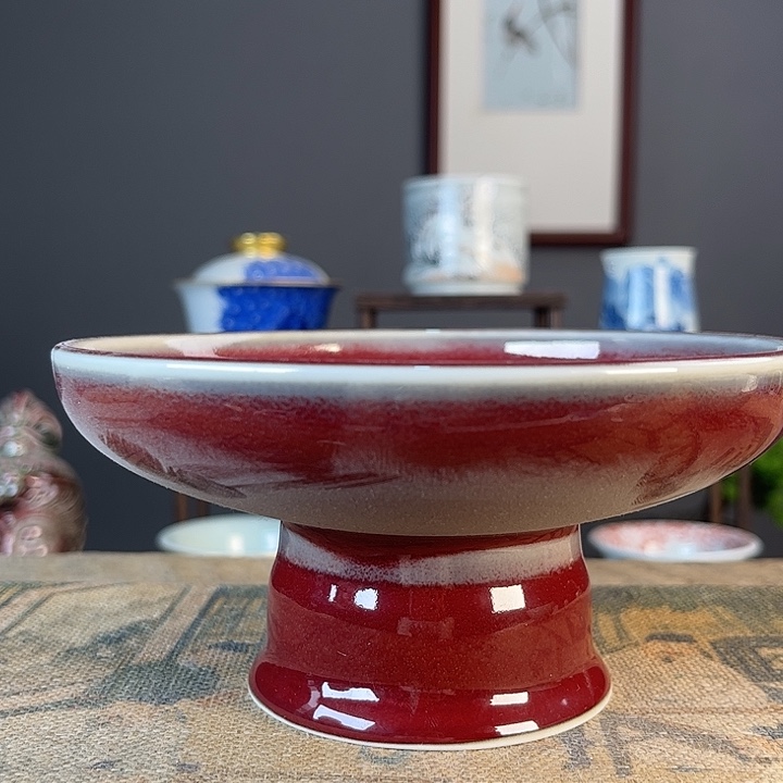 摆件景德柴烧茶杯多人