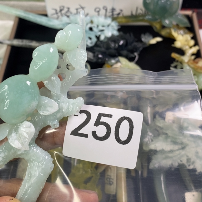 【闪购商品】岫玉发饰未镶嵌2**8发簪