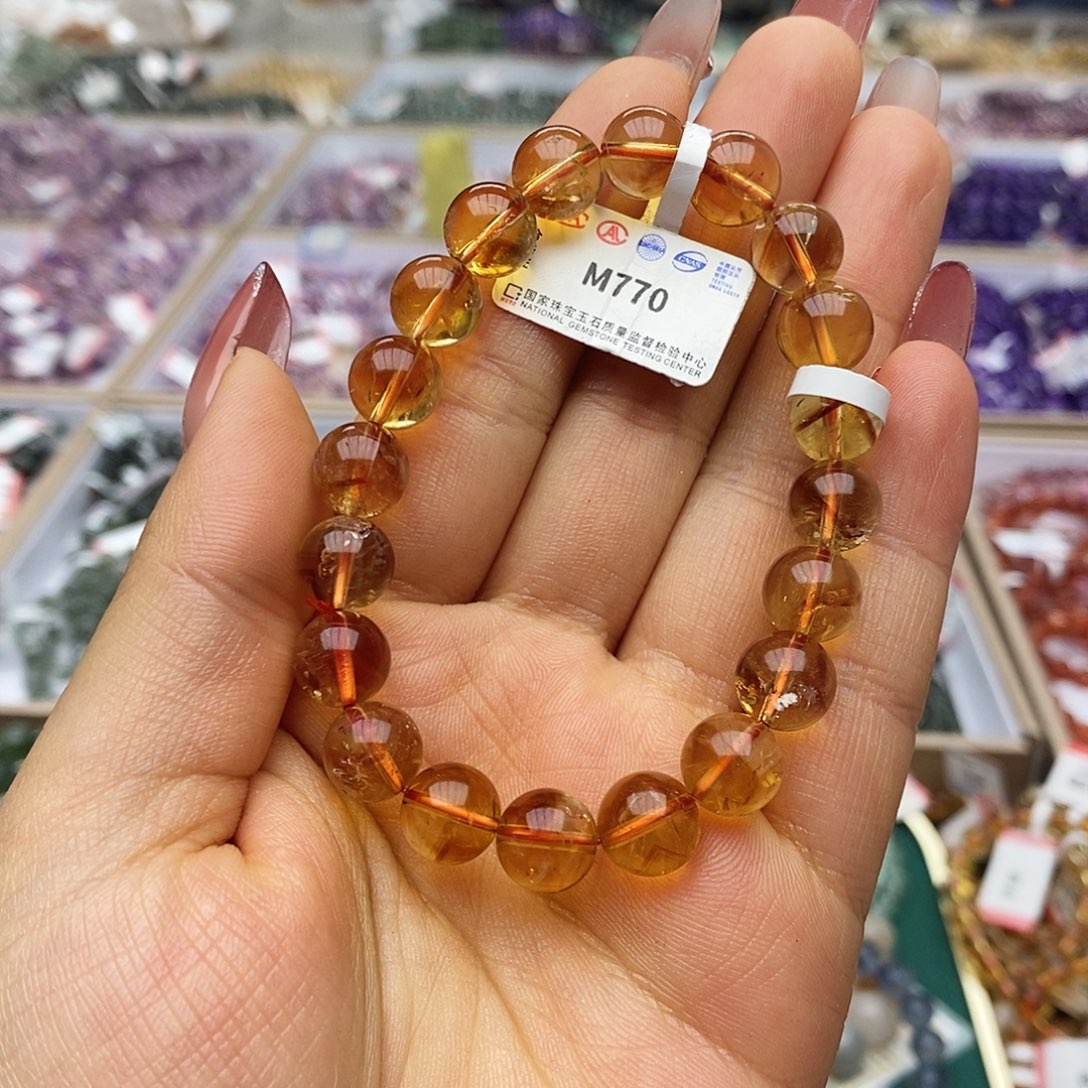 水晶手链未镶嵌M770黄水